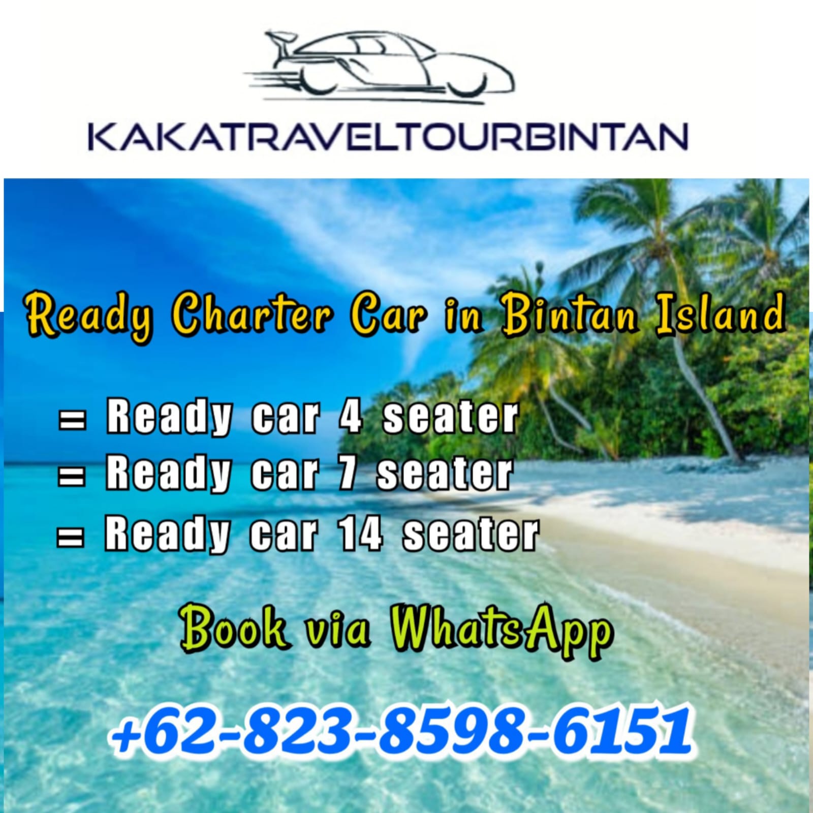 Image CHARTER CAR IN BINTAN BOOK NOW GIVE YOU DISCOUNT