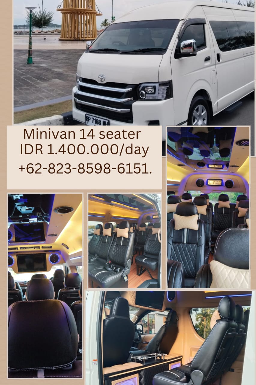 Image READY MINIVAN HAICE 14 SEATER IN LUXURY YOU CAN NOW DO KARAOKE WHILE TRAVELING.IF YOU ARE INTERESTED,PLEASE CONTACT +62-823-8598-6151