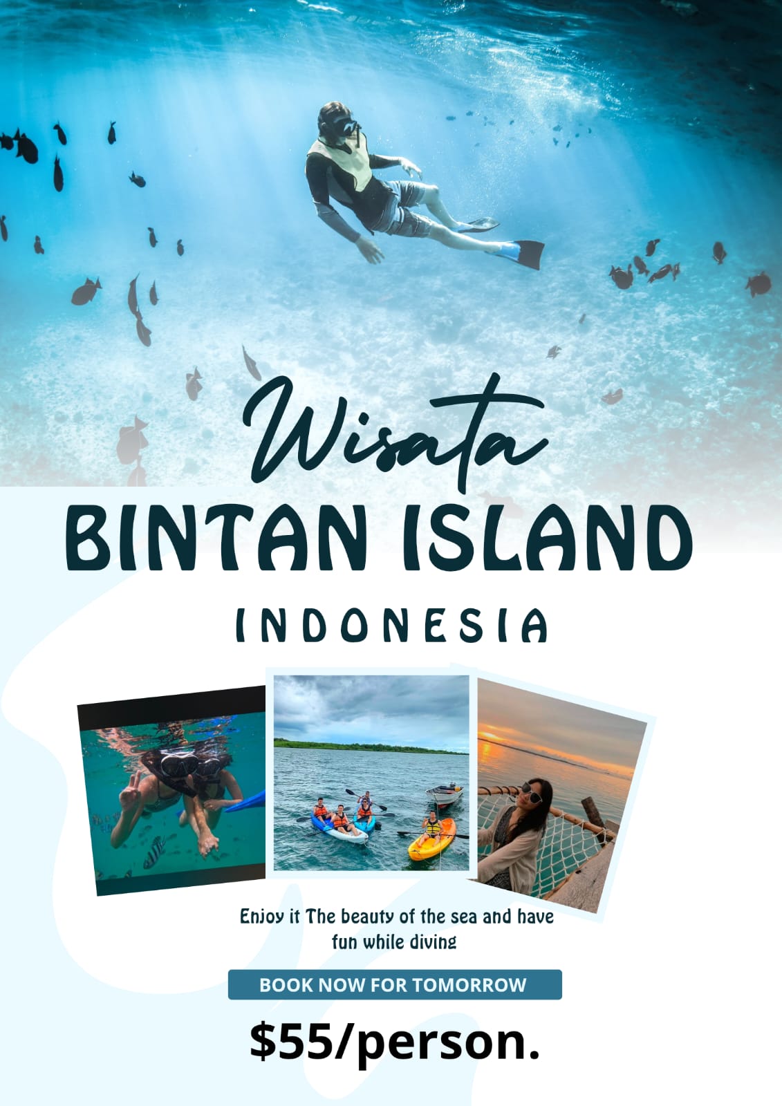 Image ENJOY SNORKELING AND SEE CORAL AND SEAWEED IN BINTAN ISLAND-BOOK NOW FOR TOMORROW-MINIMUM 2 PERSON